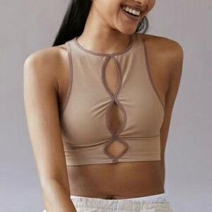NWT Urban Outfitters Out From Under Violetta Seamless Cutout Crop Top Bra XS/S